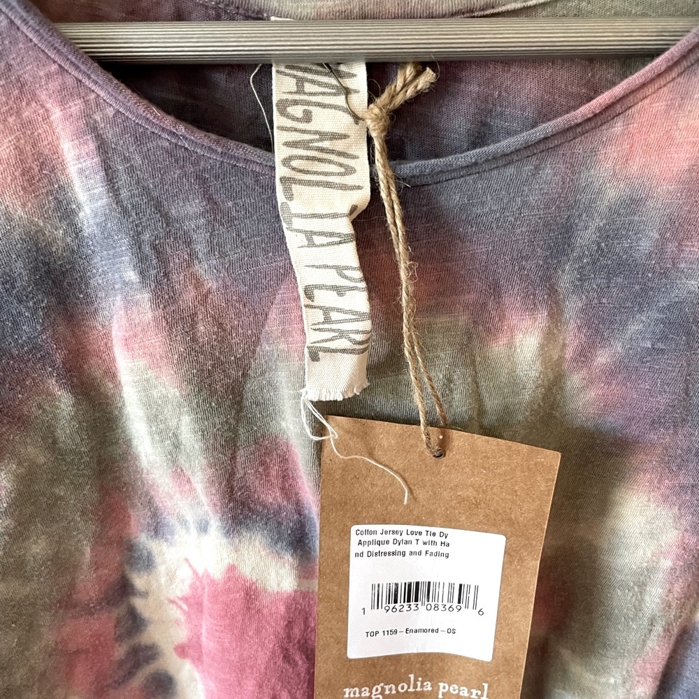 Magnolia Pearl “Love” Tie Dye Appliqué Dylan tee - Picture 6 of 8